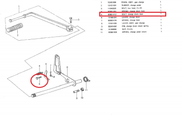 BOLT CHANGE DRUM