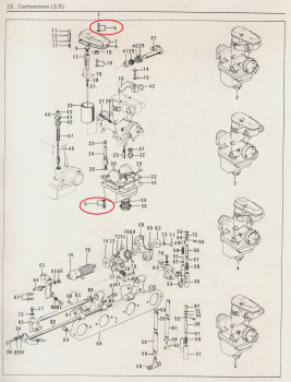 Preview: SCHRAUBENSET VERGASERDECKEL INNENSECHSKANT EDELSTAHL 28STK.