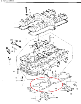 Preview: DICHTUNG ZYLINDERKOPF SET 2 STÜCK