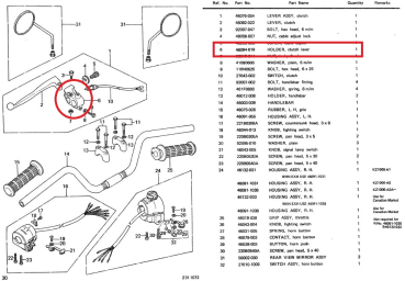 Preview: HALTER KUPPLUNGSHEBEL MIT KABELANSCHLUSS (GEBRAUCHTTEIL)