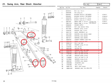 Preview: SCHRAUBENSET BREMSANKERSTREBE (VERZINKT)