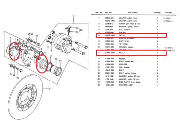 Preview: BREMSBELÄGE VORNE "BREMBO"