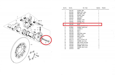 Preview: SCHRAUBEN BREMSSATTEL SET EDELSTAHL POLIERT