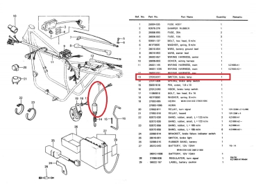 SWITCH REAR BRAKE