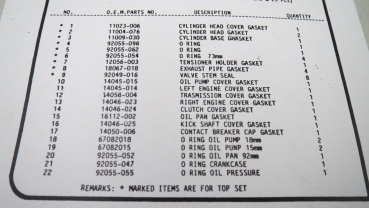 Preview: DICHTSATZ  Z1000 A1+2/Z1R-1 ("VESRAH" MADE IN JAPAN)