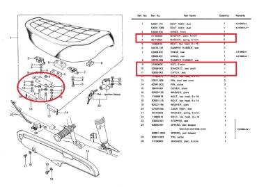 SEAT CATCH SET