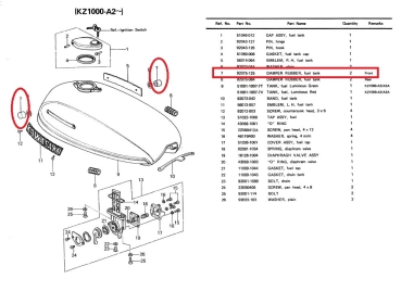 DAMPER RUBBER TANK PAIR