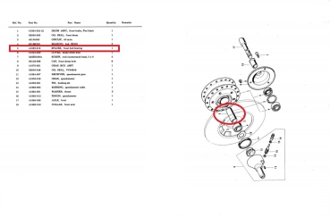 SPACER FRONT HUB BEARING