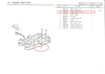 Preview: DICHTUNG VENTILDECKEL ("VESRAH" MADE IN JAPAN)