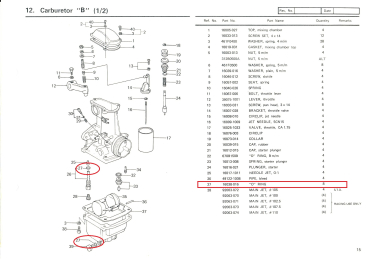 Preview: O-RING ABLAßSCHRAUBE SCHWIMMERKAMMER/DÜSENSTOCK
