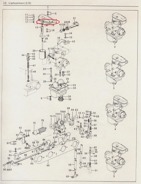 GASKET CARBS Z1