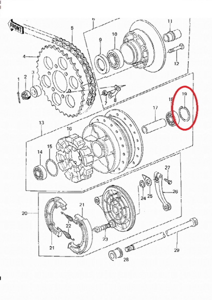 SPRENGRING RADNABE HINTEN