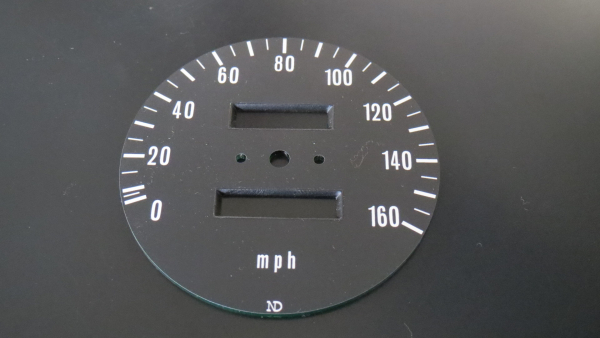 TACHOBLATT MPH "FRÜHE VERSION" (MIT SCHRÄGEN IM ZÄHLERAUSSCHNITT))