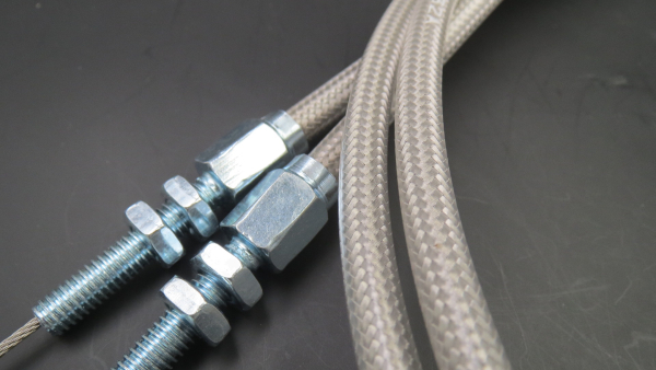 GASZÜGE SET STAHLFLEX (900MM)