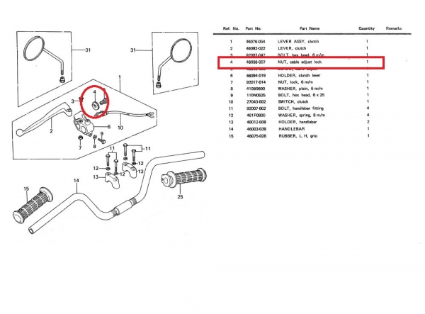 CABLE ADJUST NUT