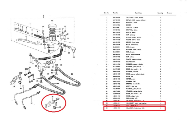 BRACKET BRAKE HOSE RIGHT