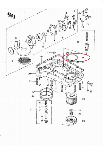O-RING ÖLWANNE / ÖLFILTERDECKEL